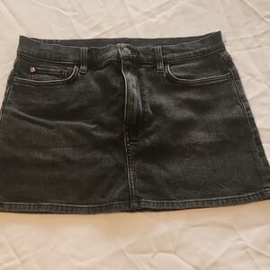 Hudson Jeans Charcoal Mini Skirt